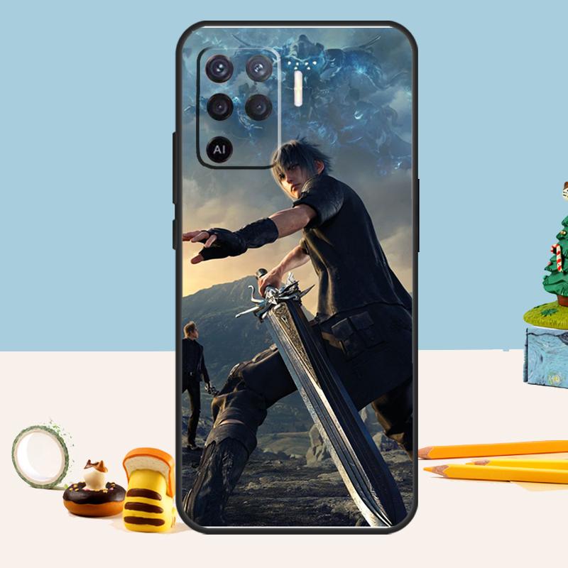 Final Fantasy VII Case For Oppo A80 A60 A40 A15 A16 A17 A57 A94 A74 A54 A76 A96 A18 A38 A58 A78 A98 A5 A6 Pro