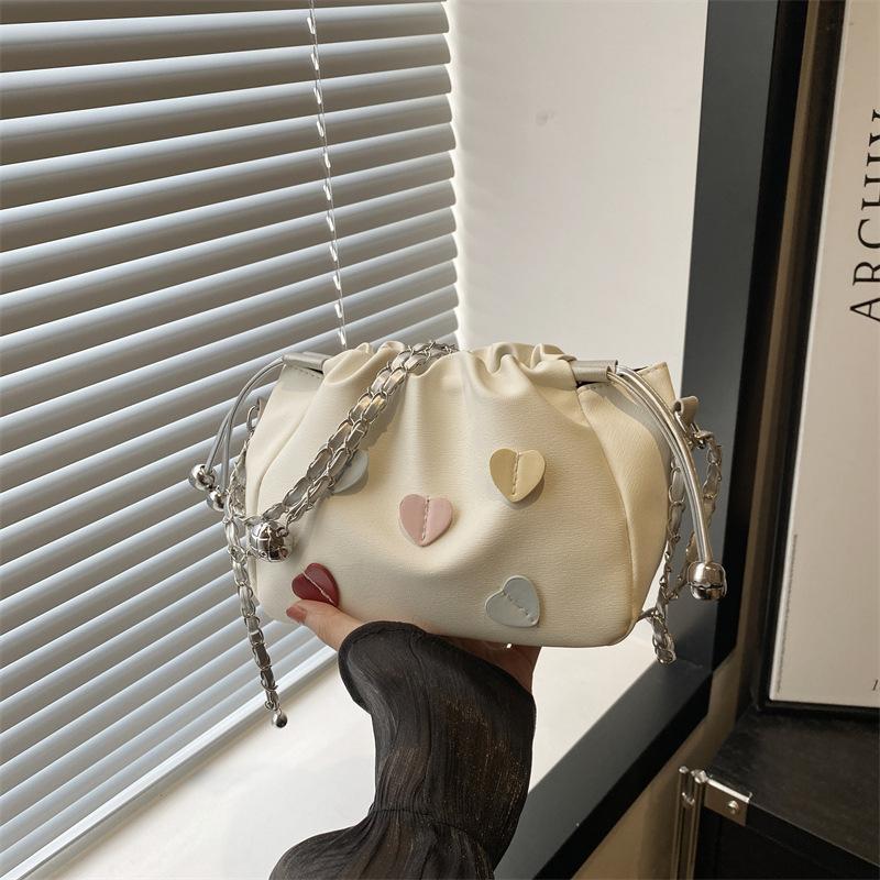 This year's popular small bag women's 2025 new fashion versatile chain messenger bag super fire shoulder bucket bag