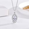 Minimalist Water Drop Zircon Jewelry Set: Pendant Clavicle Necklace, Stud Earrings, Adjustable Pear-Shaped Ring
