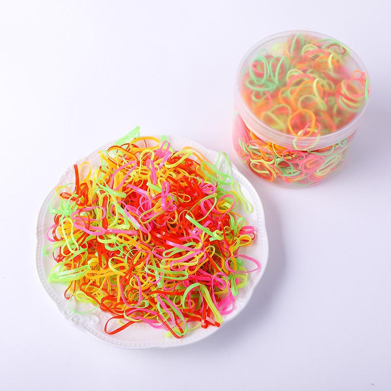 Black Thick Elastic Hair Bands: No-Damage Hair Ties for Women & Kids