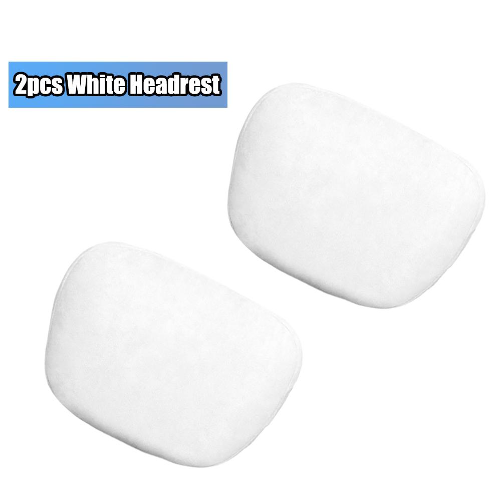 For Tesla Model 3 Y S X Car Seat Headrest Neck Pillow Cushion Suede Comfortable Headrest Lumbar Support Black/White