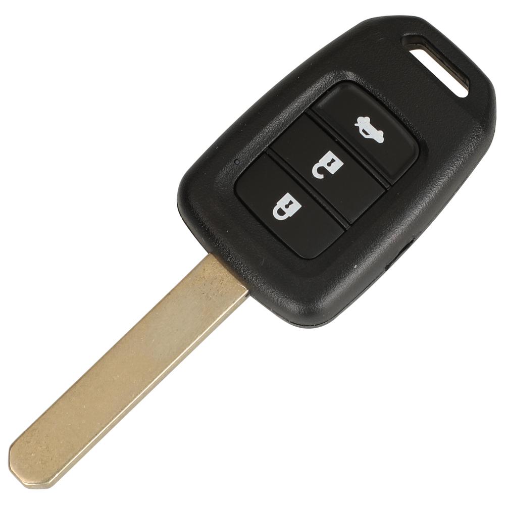 Jingyuqin Autoschlüsselanhänger 313.8/433Mhz ID47 Chip Schlüsselloser Fernbedienungs-Schlüsselanhänger Für Honda Accord 2013 2014 2015 2016 2017 MLBHLIK6-1T/1TA