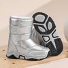 Winter Children's Fashionable Fleece Warm High Top Outdoor Cotton Boots Snow Boots Casual Cotton Shoes