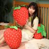 Large Strawberry Plush Pillow For Girls Ins Style Fruit Cushion Toy