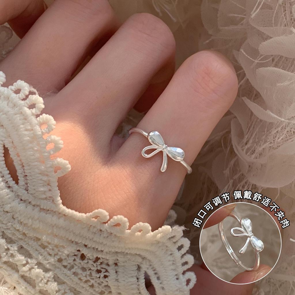 Xiaohongshu S925 Sterling Silver Summer Ring: Women's High-End Niche Light Luxury, Non-Fading Silver Jewelry
