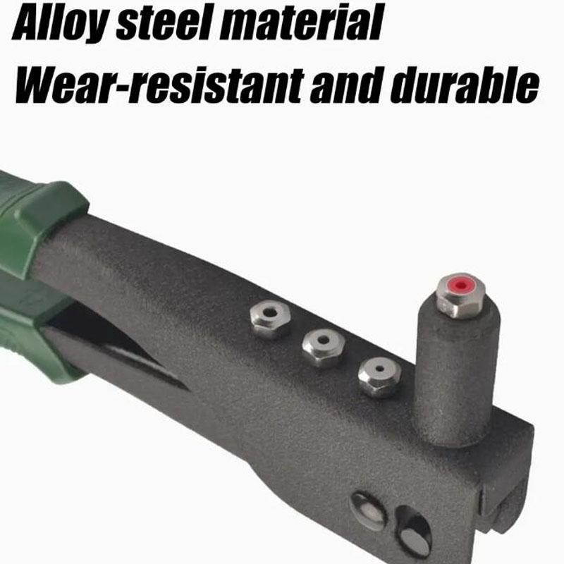 Hand Riveter Heavy Duty 9.5 Inch Hand Rivet Kit Professional Gadgets Drill Bit Set Rivnuts Assortment Riveting Supplies For
