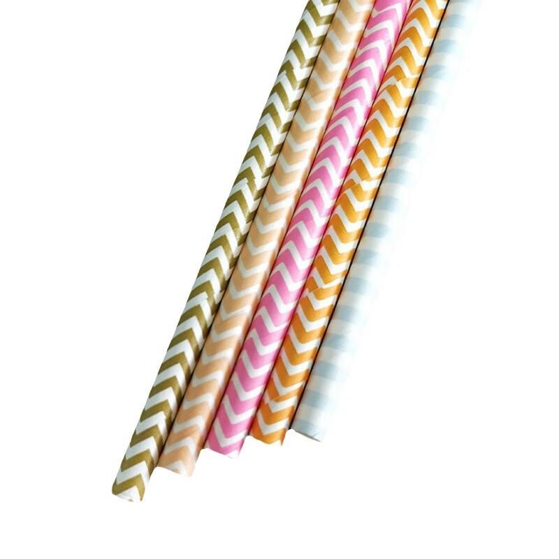 

ZISIZ Eco-Friendly Kraft Paper Disposable Straws