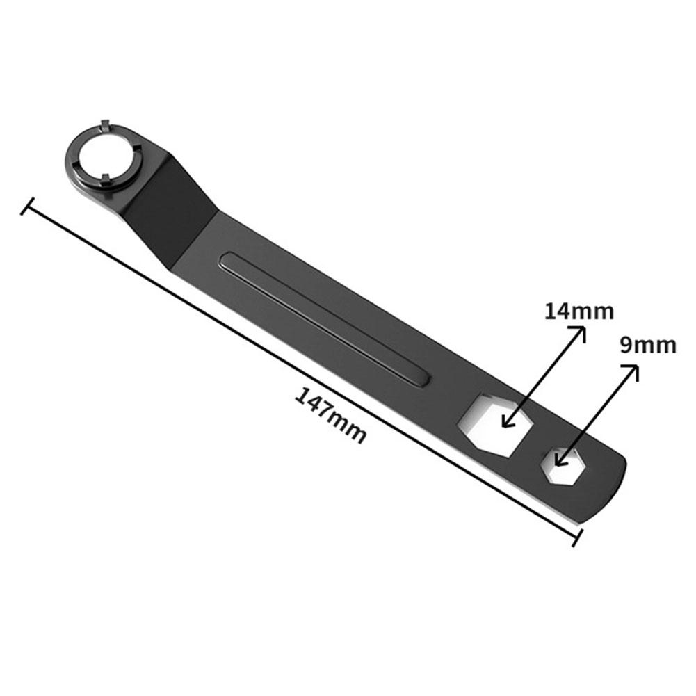 

1pcs Adjustment Steel Four Jaw Wrench For Angle Grinder Plate High Torque Four Jaw Angle Grinder Wrench Hand Tools Black