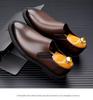 Zapatos de Cuero Slip-On de Otoño para Hombre 2024: Formal, Negocios, Casual, Conducción