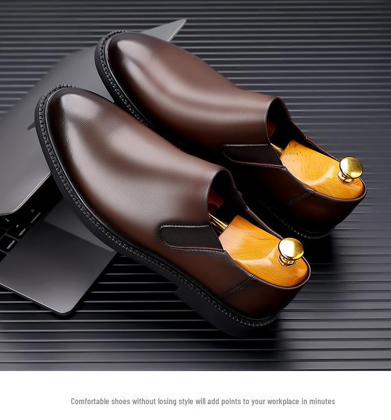 Zapatos de Cuero Slip-On de Otoño para Hombre 2024: Formal, Negocios, Casual, Conducción