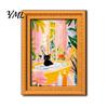 Vintage Style Photo Holder for Office Locker Cute Cat Magnetic Fridge Magnet, Wooden Picture Frame, Fun Reusable Frame Set Cabinets Scene Decor Metal