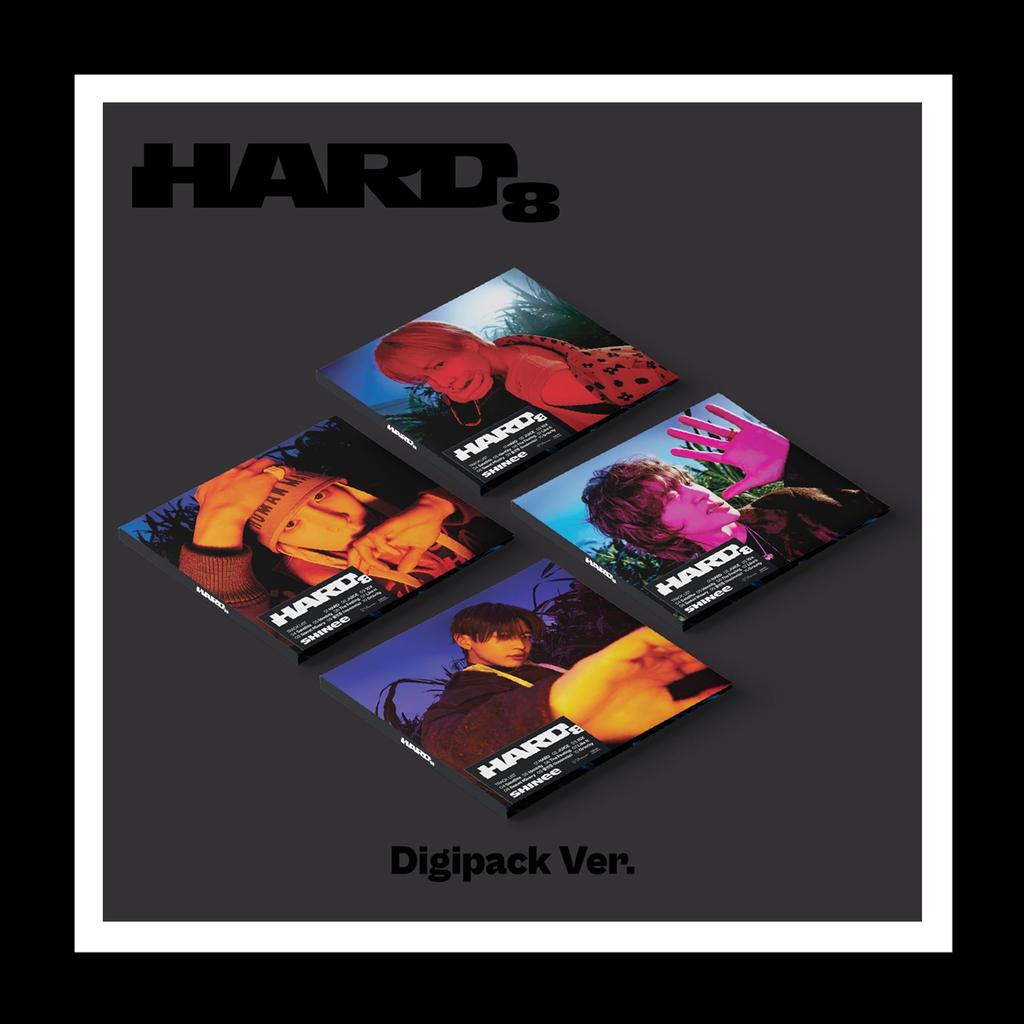 SHINee HARD 8. Album Digipack ONEW Versjon Brettet Plakat på Forseglet CD+1p Pakke+28s Fotobok+1s Fotokort+Sporing
