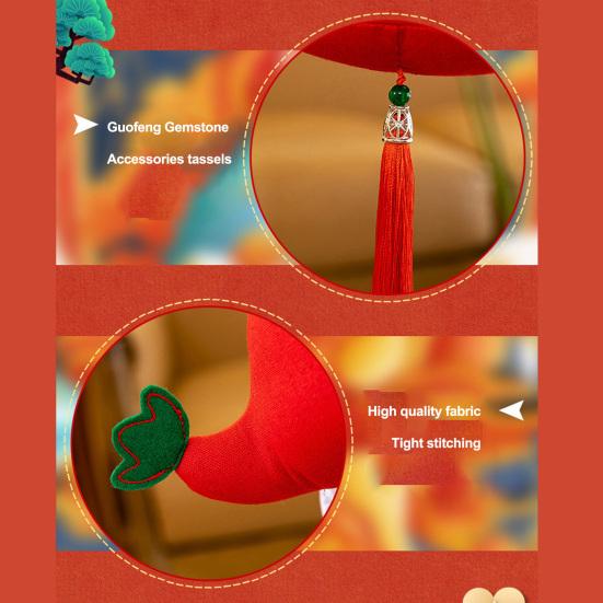 Cartoon Chinese Dragon Hanging Decoration with Tassels 2024 Year of The Dragon New Year 3D Dragon Ornament Pendant Home Decor Spring Festival Gift