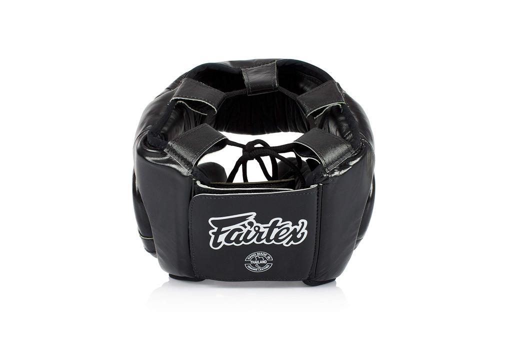 Fairtex HG13 Genuine Leather Boxing Headgear (Size L)