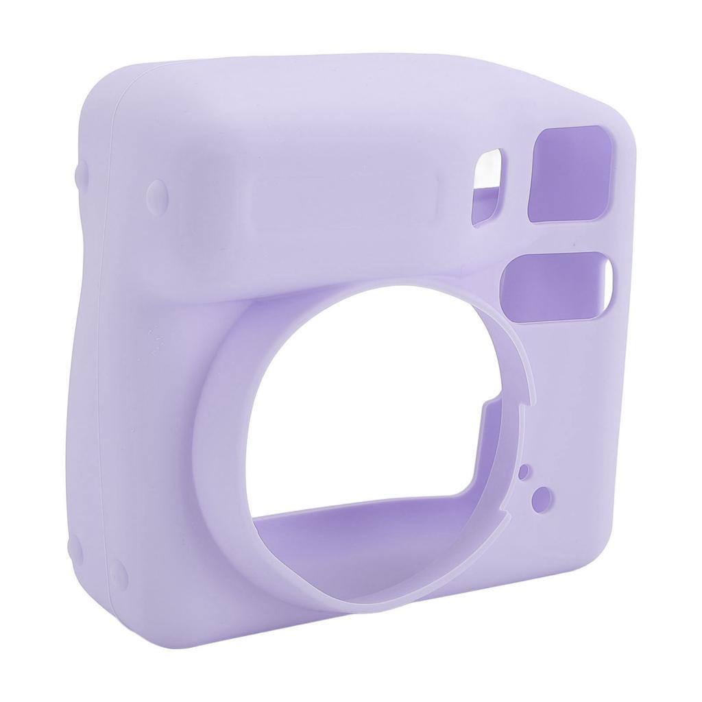 Instant Camera Silicone Protective Case for SE Wear Fall Resistant Soft Shell Pure Color Purple