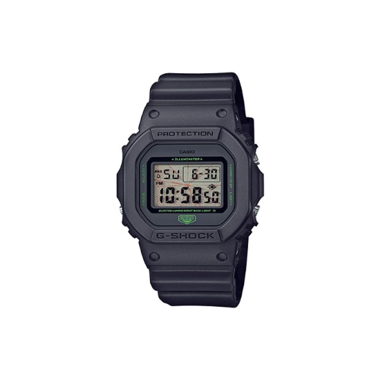

Casio G-Shock Music Night Tokyo Theme Series Gift Set Fashion Retro Quartz Movement Resin Strap Men Watches Black DW-5600MNT-1JR Dark Gray Watch Dial