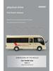 1/32 Scale Alloy Bus Model Toy with Sound and Light - Pull Back Action, Cake Decoration 