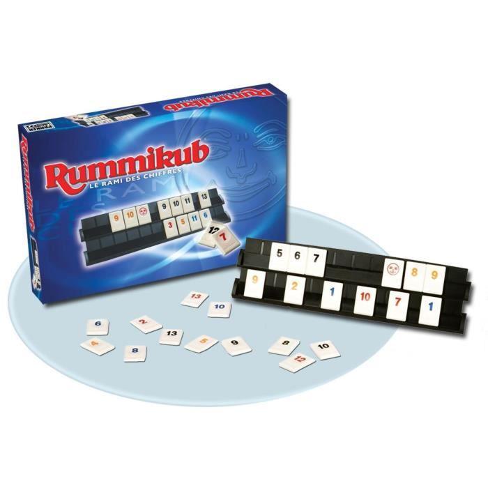 RUMMIKUB Chiffres, Jeu de societe de reflexion, Jeu de plateau type educatif, Version francaise