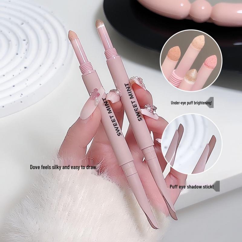 Sweetmint Crescent 2-in-1 Under-Eye Liner Pen & Shadow Highlight Cream for a Youthful Look