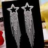 Silver Color Rhinestone Crystal Gift For Women Jewelry Drop Earrings Stud Earrings Dangle Earring