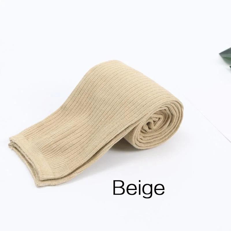 

Women s Long Over The Knee Cotton Socks Knitted Yoga Socks High Tube Stylish Comfortable Stockings for Daily Wear One Size бежевый