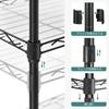 SONGMICS 40cm Wide Steel Rack with Six Tiers, Gap Storage, Slim Shelving, Kitchen Cart, Bathroom Storage, Adjustable Height, Stylish Shelf, 30cm Deep,
