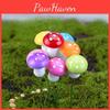 Colorful Foam Mushrooms Miniatures Perfect For Enchanting Garden Dcor