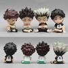 4pcs/set Haikyuu Figures Bokuto Kotaro Akaashi Keiji Oikawa Tooru Iwaizumi Hajime Action Figures Q Version PVC Model Toys Gift