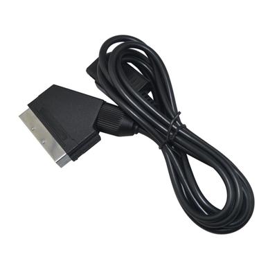 High Quality Black 1.8M RGB Scart Cable For Nintendo 64 GameCube SNES NGC N64