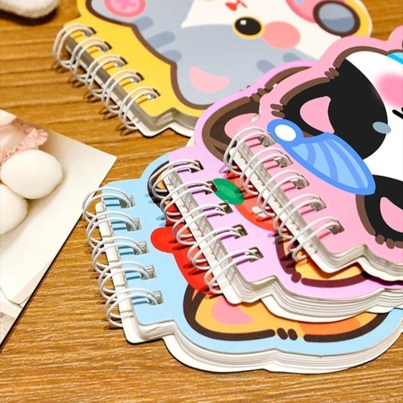 14Pcs Cartoon Kitten Special Shaped Sticky Notes for Cute Stickers Good looking Cats Learning Stationery Small Gifts