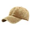 Stylish and simple light board cap women's washed denim baseball cap soft top outdoor sun hat men