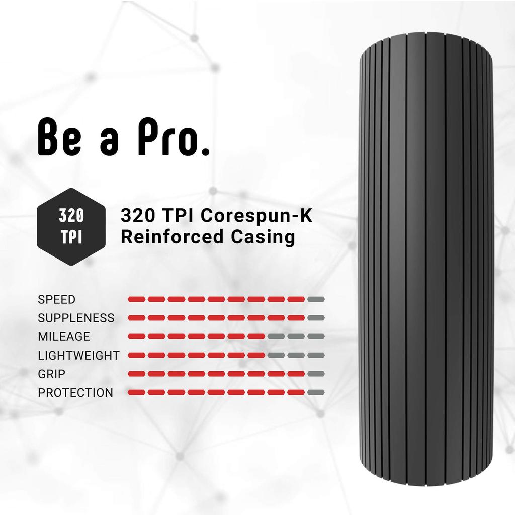 Vittoria Corsa Tubeless Ready G2.0 700x25c Full Black