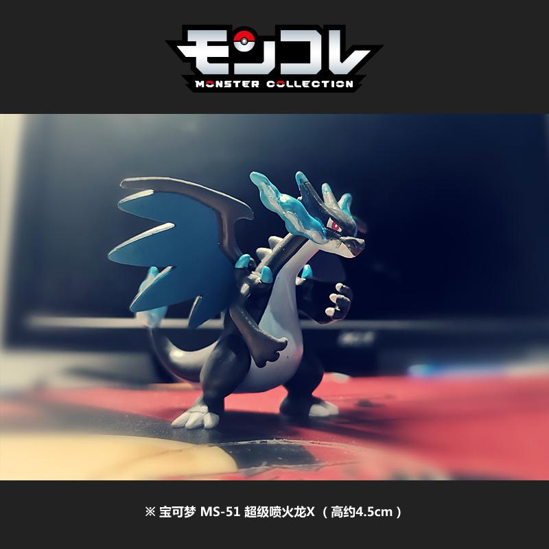 5cm Takara Tomy Original Pokemon Figures Ms-51 Charizard Pvc Model PokMon Gift Anime Collection Children Birthday X s Poseable Articulated Scale