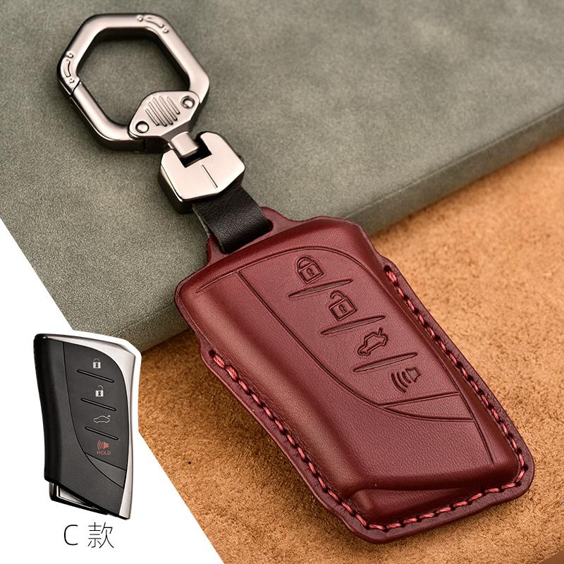 S Genuine Leather Car Remote Key Fob Cover Key Case For Lexus Es300H Es350 Es200 Es260 Ls350 Ls500H Fob Key