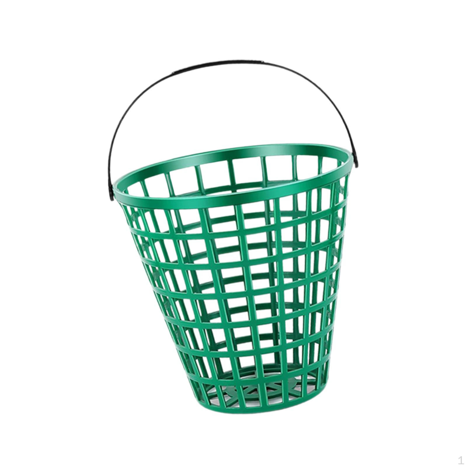 Golf Ball Basket Bucket Holder,Practice Range Storage Organizer,Golf Container,with Handle,