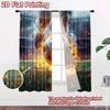 2D flat Photography Backdrop Popular Background cloth Fiery Soccer Kick 100% Polyester Anniversary for Holiday home decor