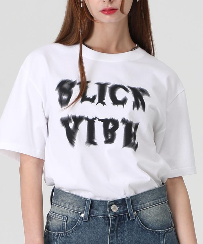 Seulligbaibeu Slv Tornado Logo Print Short Sleeve T-Shirt [White]