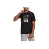 BX FL T Logo Print Fitness Crewneck T-shirt Men Tops Black GL3033