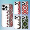 U-Ukraine O-Ornament Pattern Phone Case For iPhone 16,15,14,13,12,11,Mini,Pro,SE,MAX White Matte Shockproof Cover