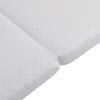 Foldable Mattress, Honeycomb Fabric, Ergonomic, Breathable And Durable, Compression Packaging, Multi-Purpose Mat, Hardness H3, 23D Sponge, White,