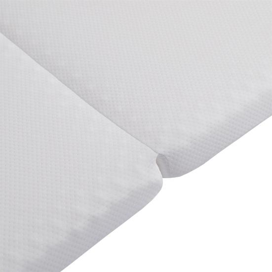 Foldable Mattress, Honeycomb Fabric, Ergonomic, Breathable And Durable, Compression Packaging, Multi-Purpose Mat, Hardness H3, 23D Sponge, White,