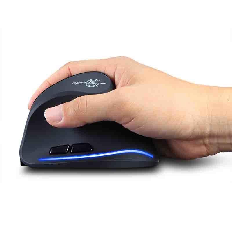 Ergonomic Wireless Vertical Mouse 2400 DPI Rechargeable Wireless Mice 2.4G Connection Vertical Wireless Mouse For Laptop/Desktop