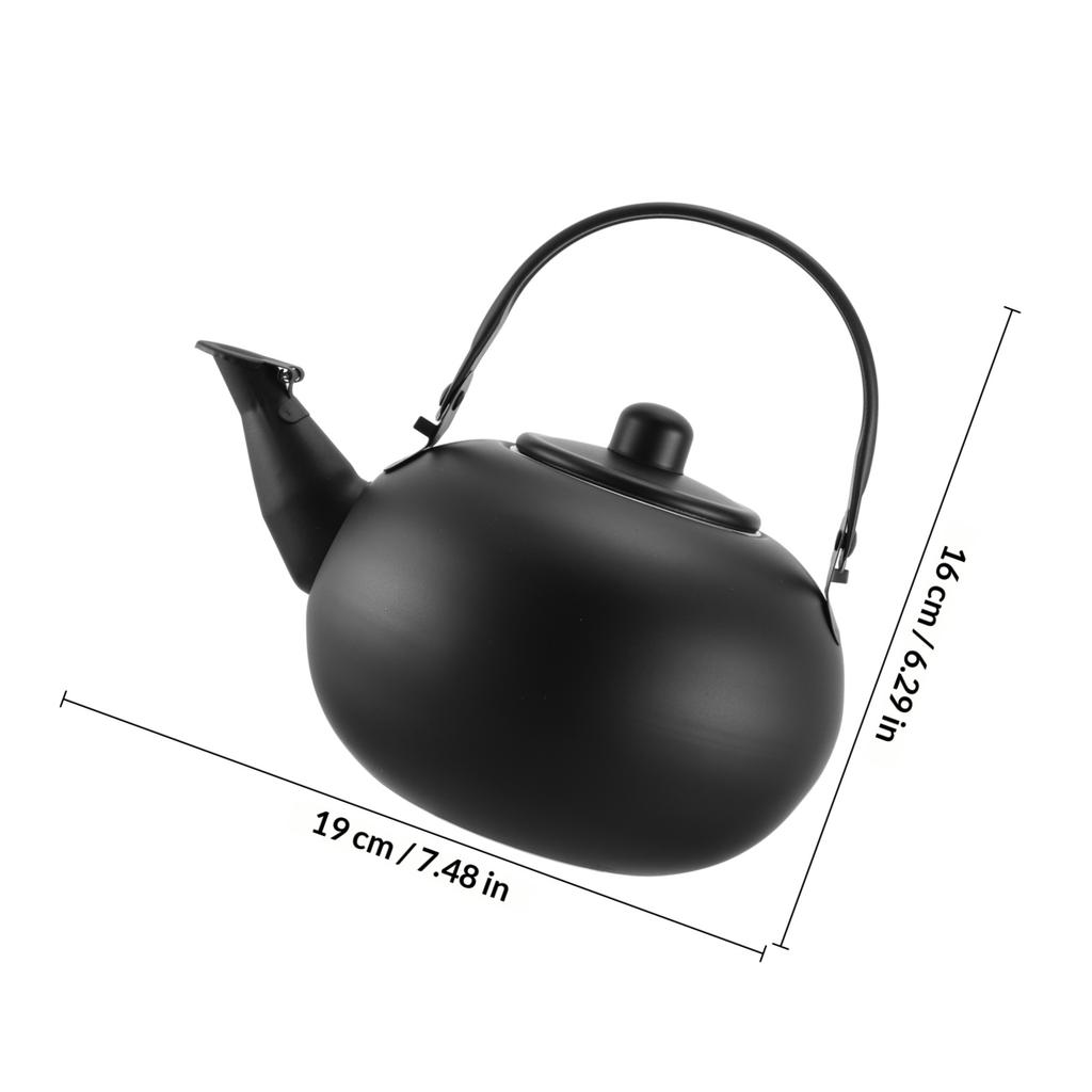 Universal Stainless Steel Tea Kettle Heat Cold Resistant Boiling Kettle for Home Travel Easy Clean Teapot