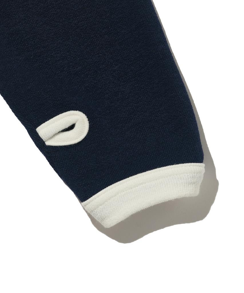 OTHERFITS Layered Two-Tone Raglan Warmer T-Shirt (White/Navy)