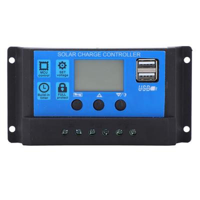 Auto Solar Charge Controller MPPT PMW Large Power 5V 3A USB Output LCD HD Display