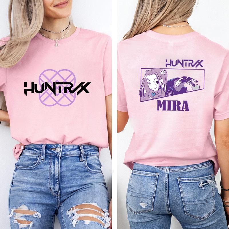 Kpop Korean Wave Witch Hunt trendy casual short sleeved printed T-shirt 5987