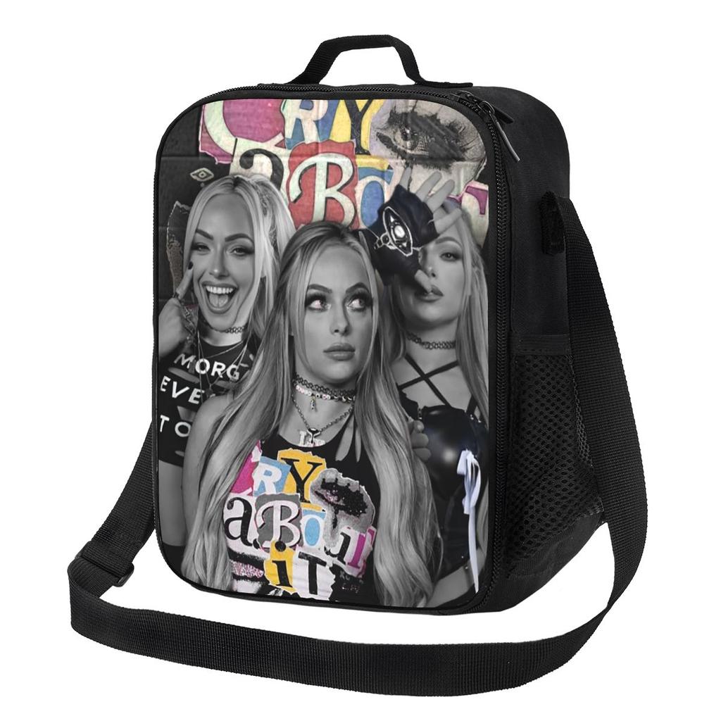 Liv Morgan Insulated Lunch Bag for Women Bento Storage Food Boxes Leakproof Container Cooler Thermal Lunch Box Tote