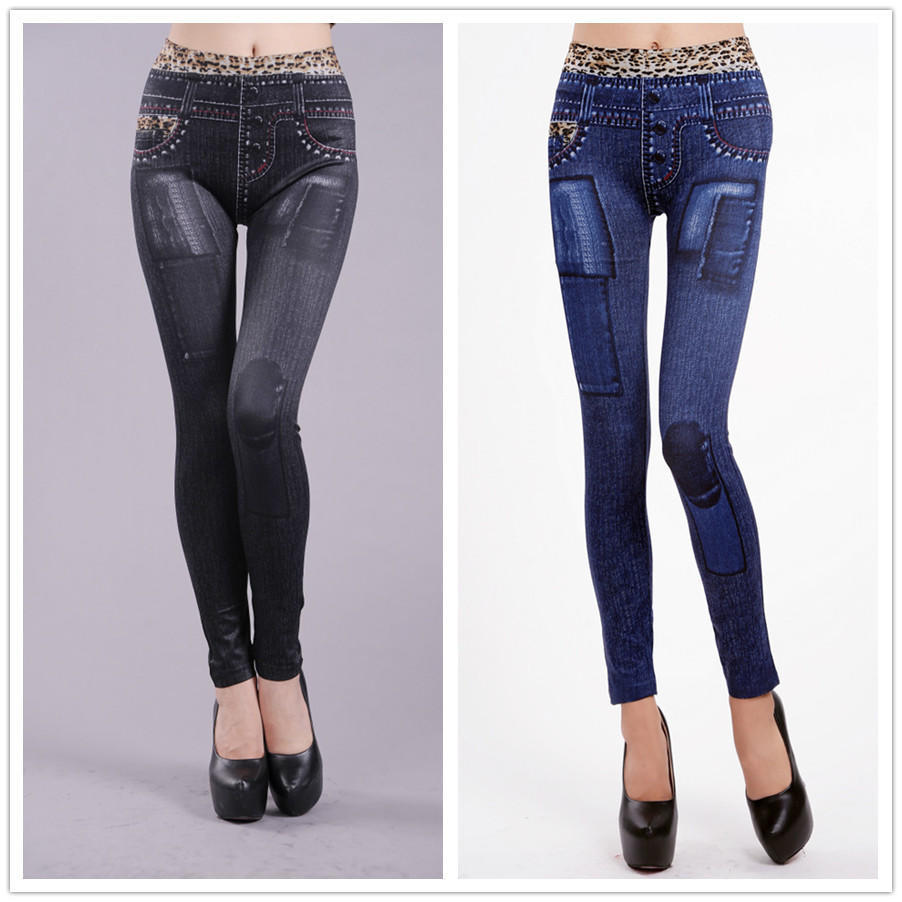 Mujeres Elástico pies Jean Ajustados Cintura Baja Azul Pantalón Casual Vintage de Mujer Tire