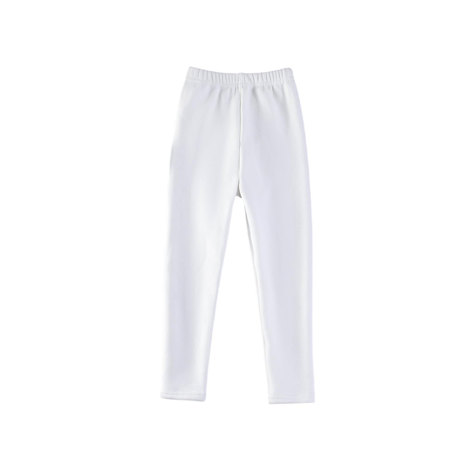 

Дитячі флісові легінси - Потовщені штани приталеного крою 150 білий