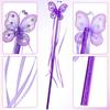 iplusmile Set of 8 Butterfly Fairy Lightweight Magic Pretend Costume Accessories Wands, 28cm, Plastic, Kids' Wands, Play, Parties,